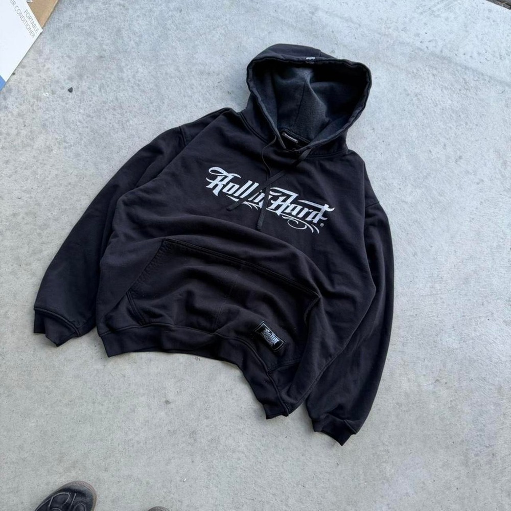 Super Rare Sick 90s Vintage Rollin Hard Hoodie - Picture 2 of 7